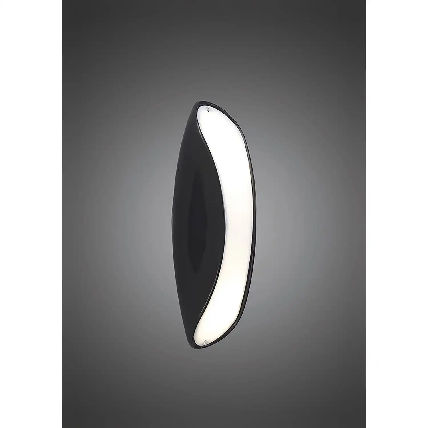 Pasion Wall Lamp 2 Light E27, Gloss Black White Acrylic Polished Chrome, CFL Lamps INCLUDED