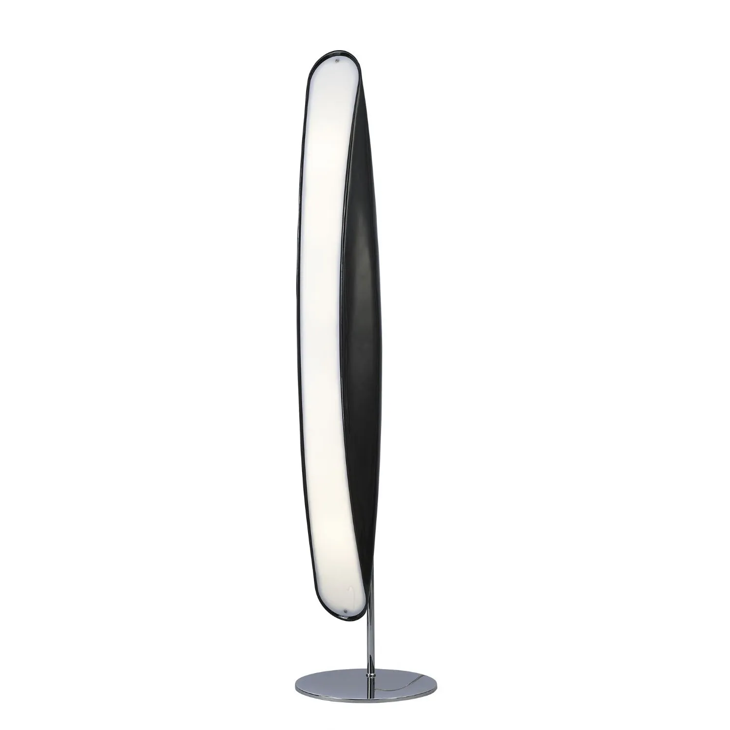 Pasion Floor Lamp 6 Light E27, Gloss Black White Acrylic Polished Chrome, CFL Lamps INCLUDED (COLLECTION ONLY)