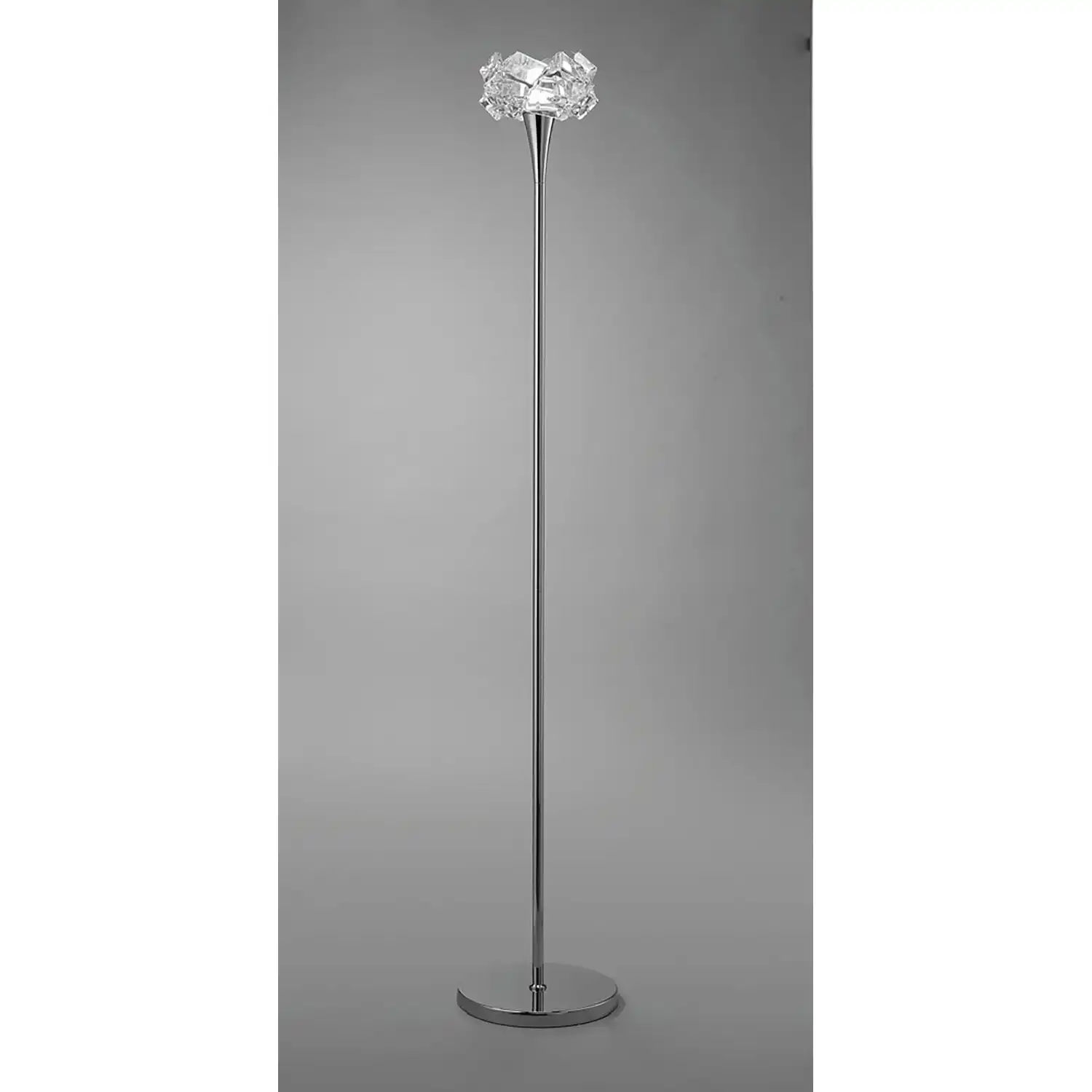 Artic Floor Lamp 1 Light E27, Polished Chrome