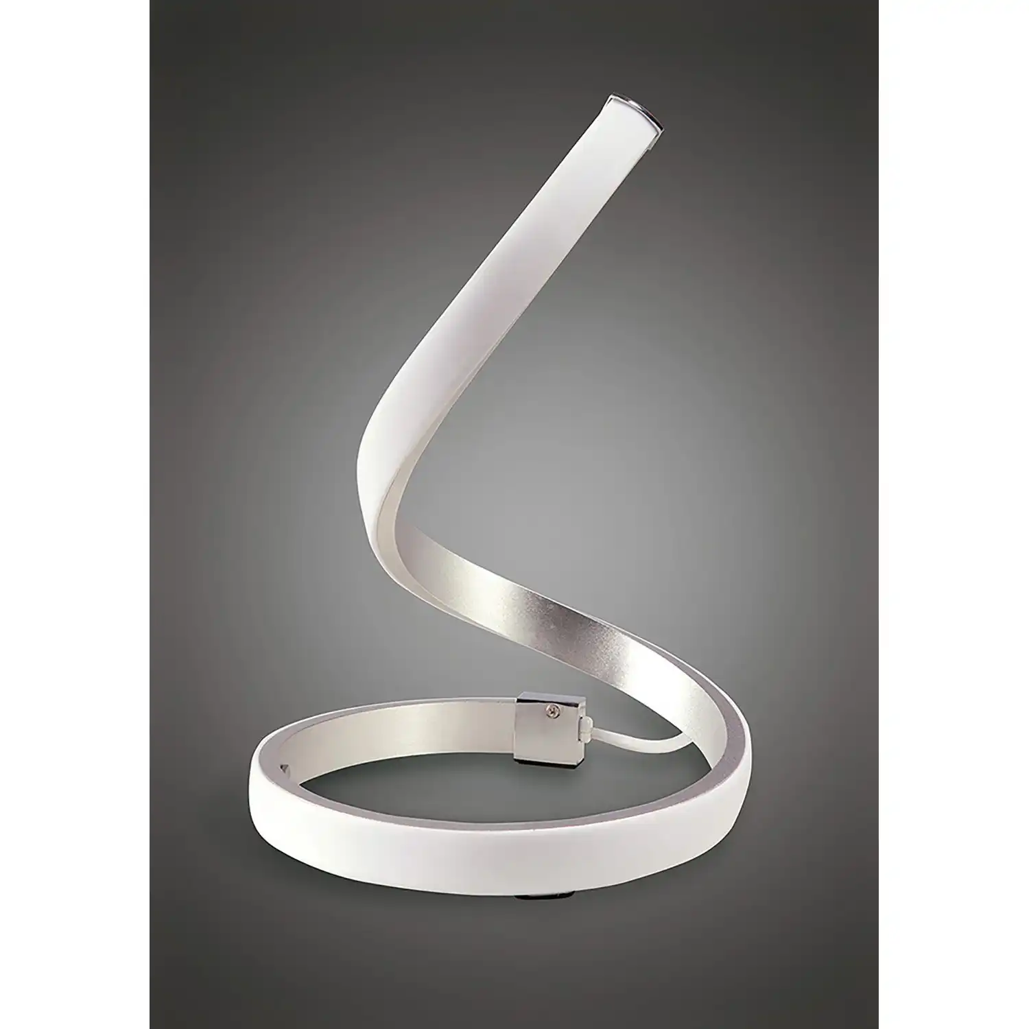 Nur Table Lamp 15W LED 3000K, 1200lm, Silver Frosted Acrylic Polished Chrome, 3yrs Warranty