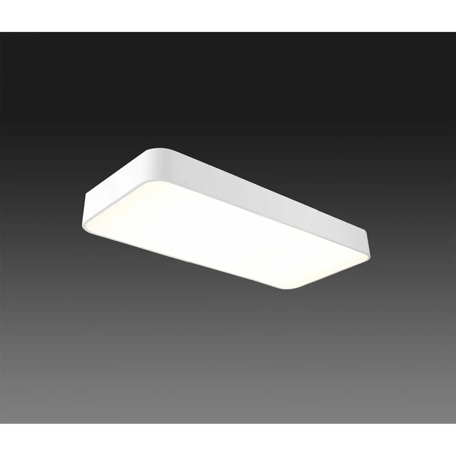 Cumbuco Flush Rectangular, 3000lm, 50W LED 4000K White, Acrylic, 3yrs Warranty