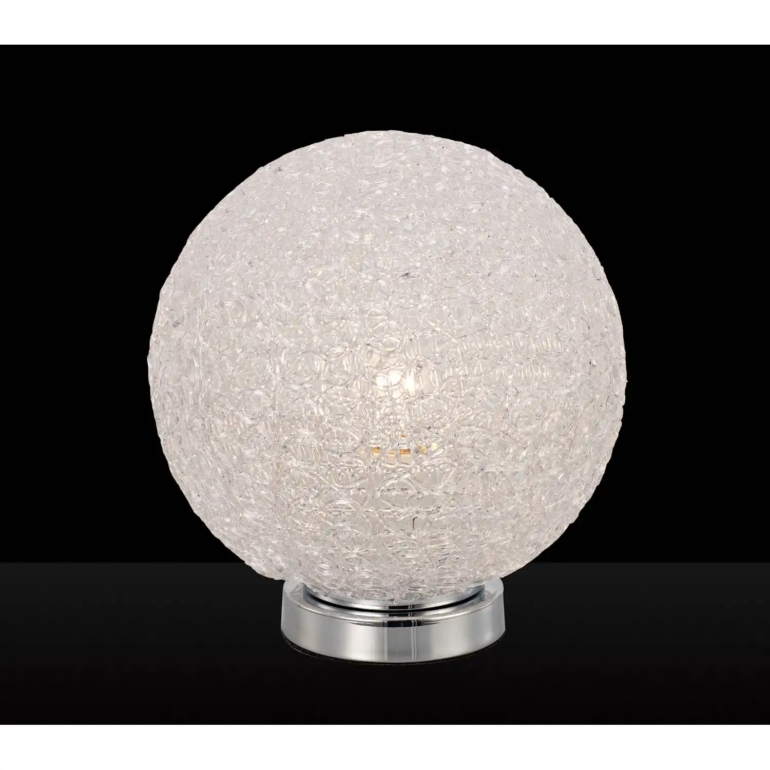 Bola Table Lamp 20cm Round 1 x E27, Chrome