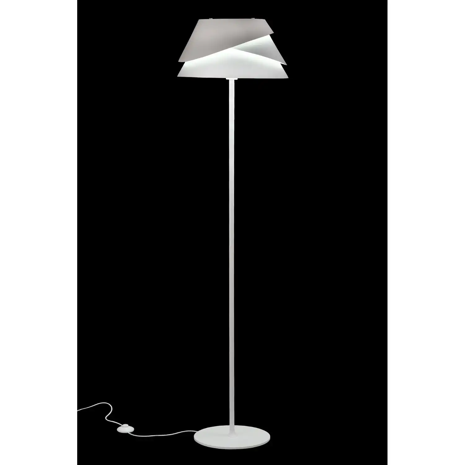 Alboran Floor Lamp 1x40W (No Inc), Alumimium Iron