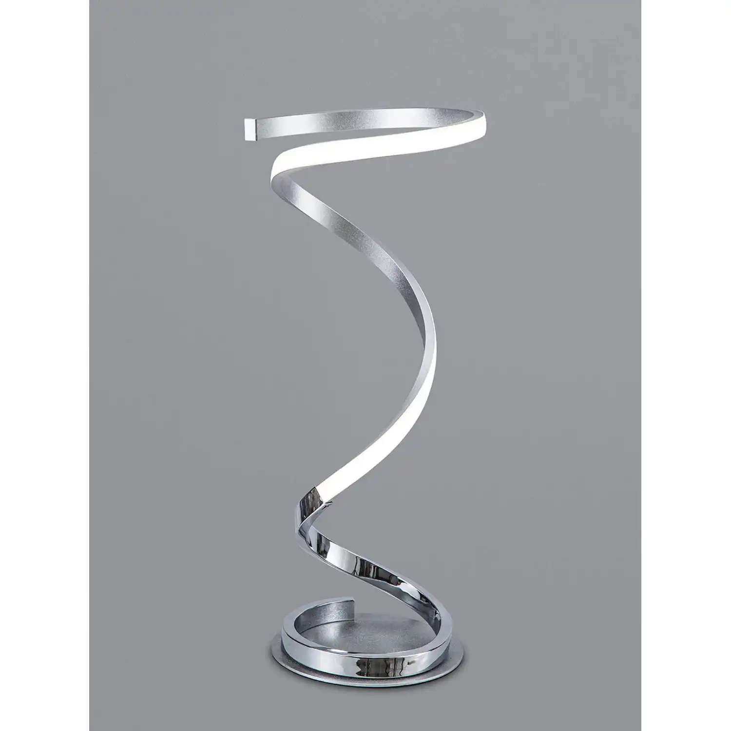 Helix Table Lamp 52cm, 20W LED, 3000K, 1600lm, Polished Chrome, 3yrs Warranty
