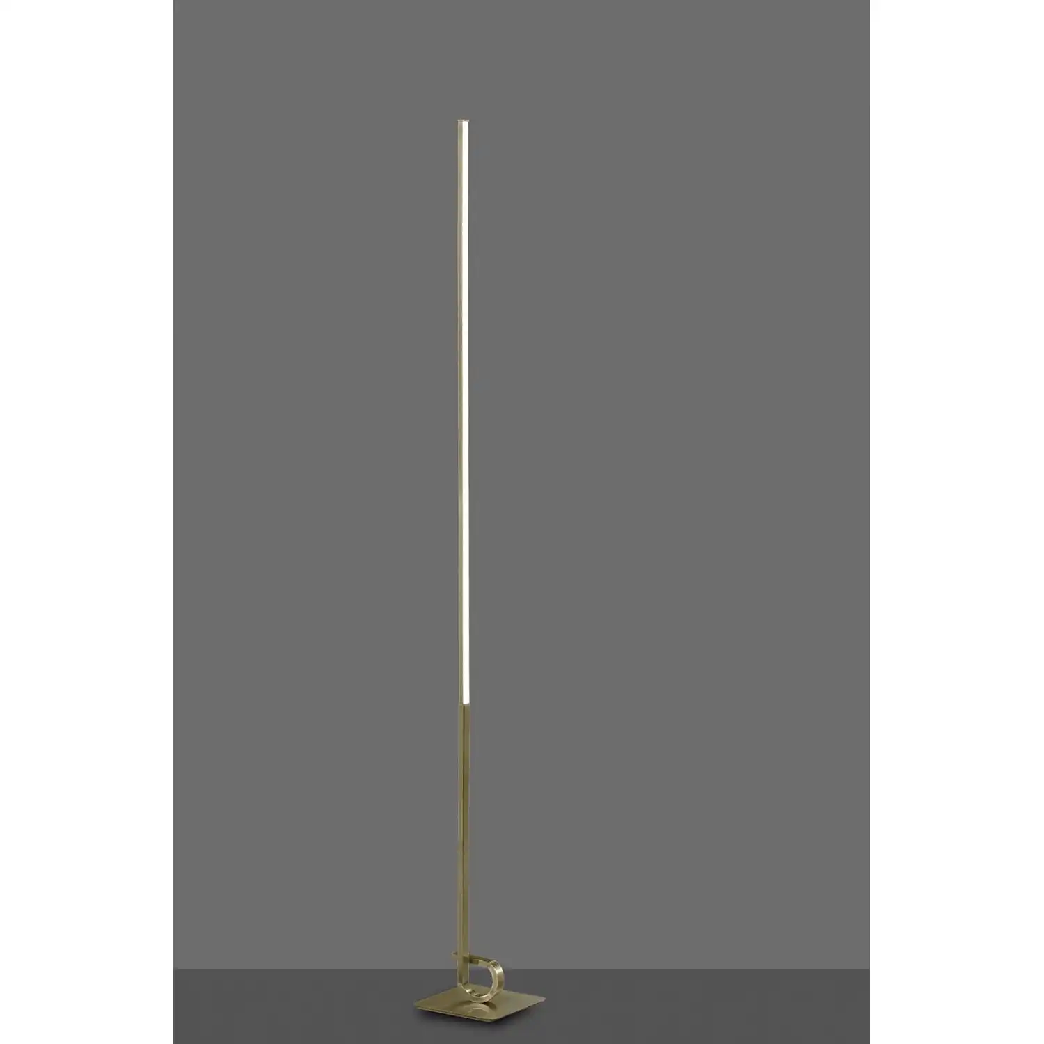 Cinto Floor Lamp 175cm, 20W LED, 3000K, 1600lm Dimmable, Antique Brass, 3yrs Warranty