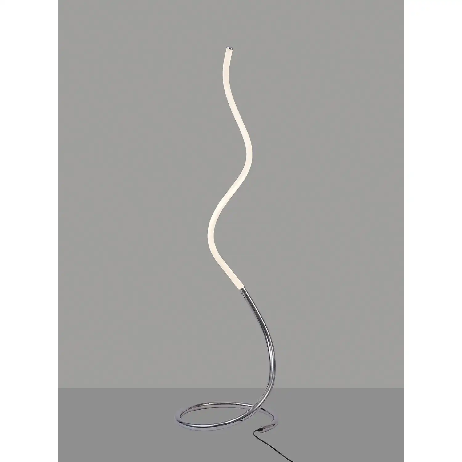 Nur II Floor Lamp 20W LED 3000K, 1500lm, Dimmable, Polished Chrome Frosted Acrylic, 3yrs Warranty