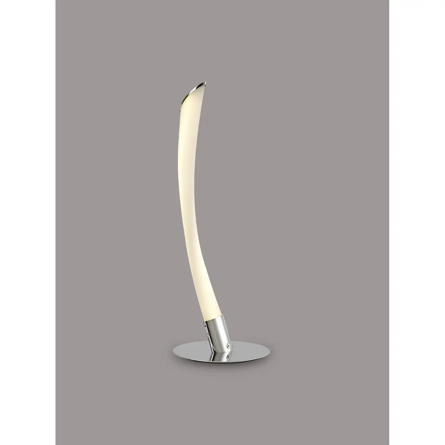 Armonia 1 Light Table Lamp, 10W LED, 3000K, 750lm, Polished Chrome Frosted Acrylic, 3yrs Warranty