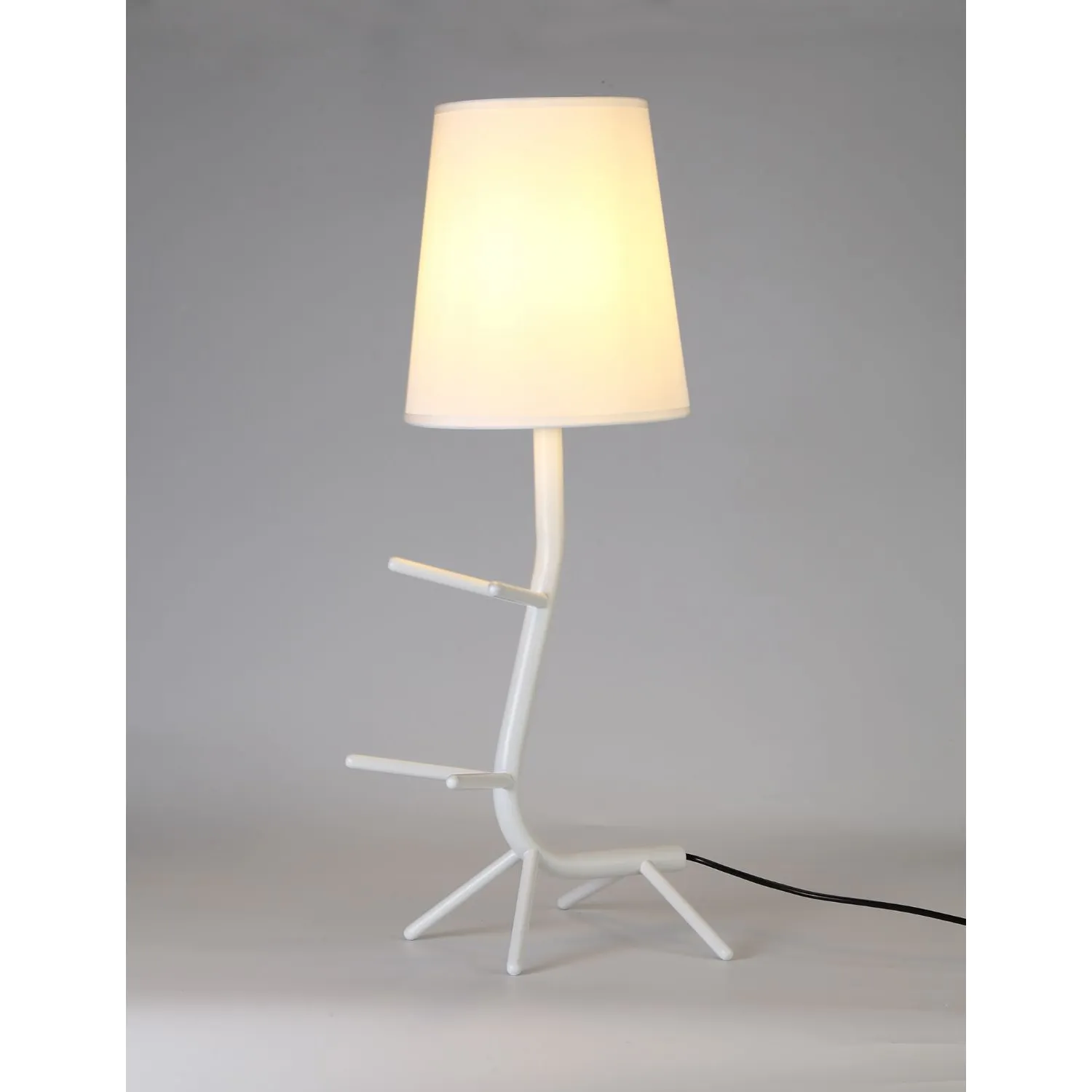 Centipede Table Lamp With Shade, 1 x E27, White