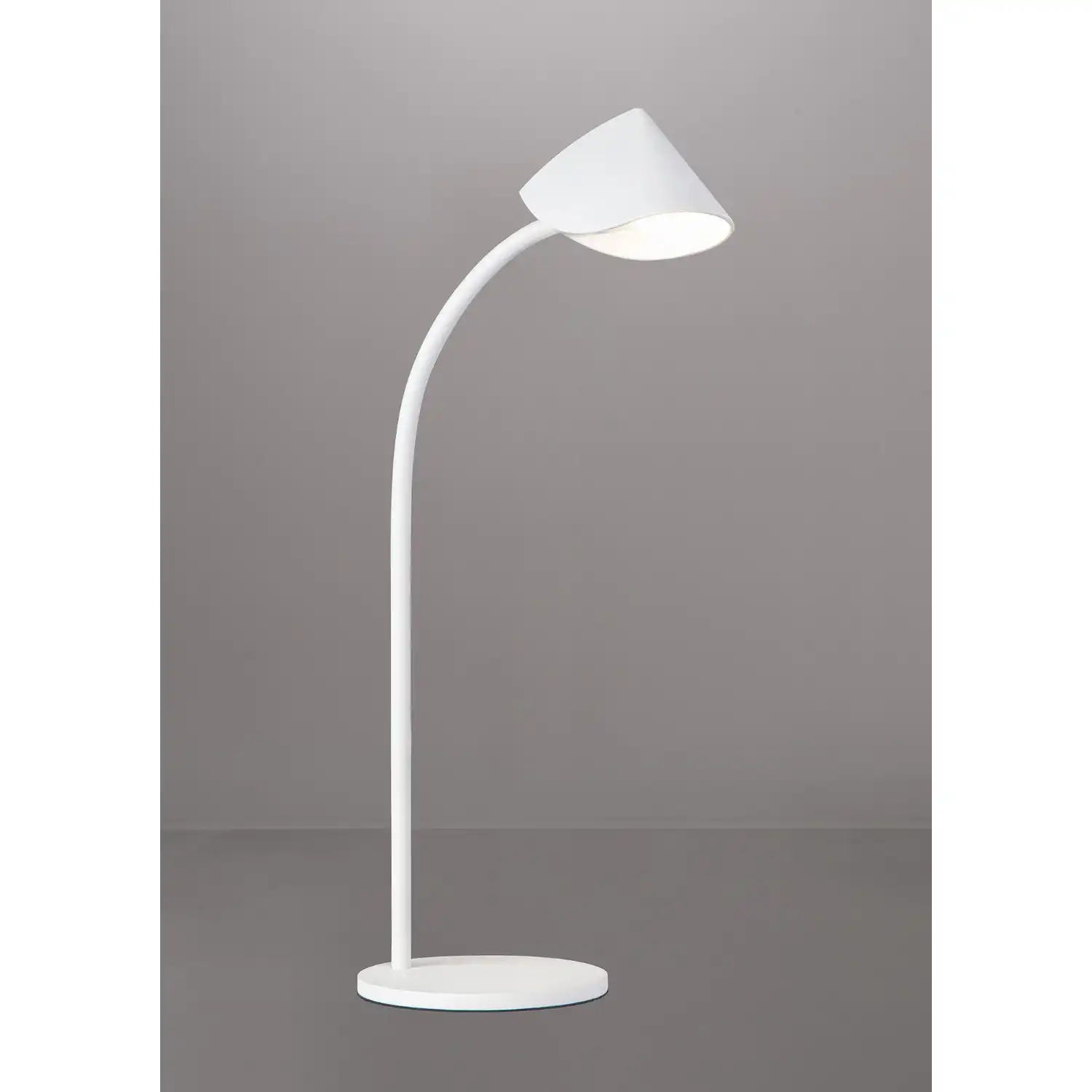 Capuccina Large 1 Light Table Lamp, 8.5W LED, 3000K, 610lm, White, 3yrs Warranty