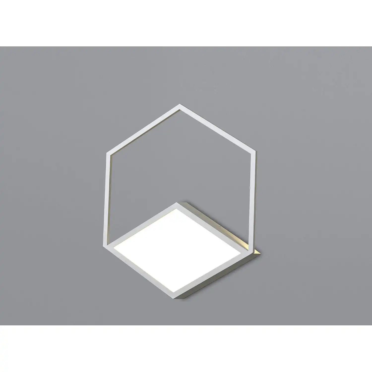 Kubick Ceiling Wall Light, 32W LED, 3000K, 1870lm, White, 3yrs Warranty