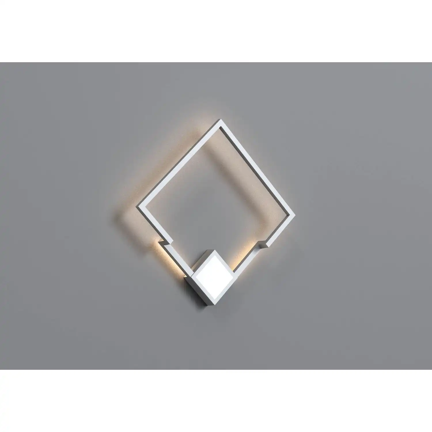 Boutique Square Wall Lamp, 25W LED, 3000K, 1370lm, White, 3yrs Warranty