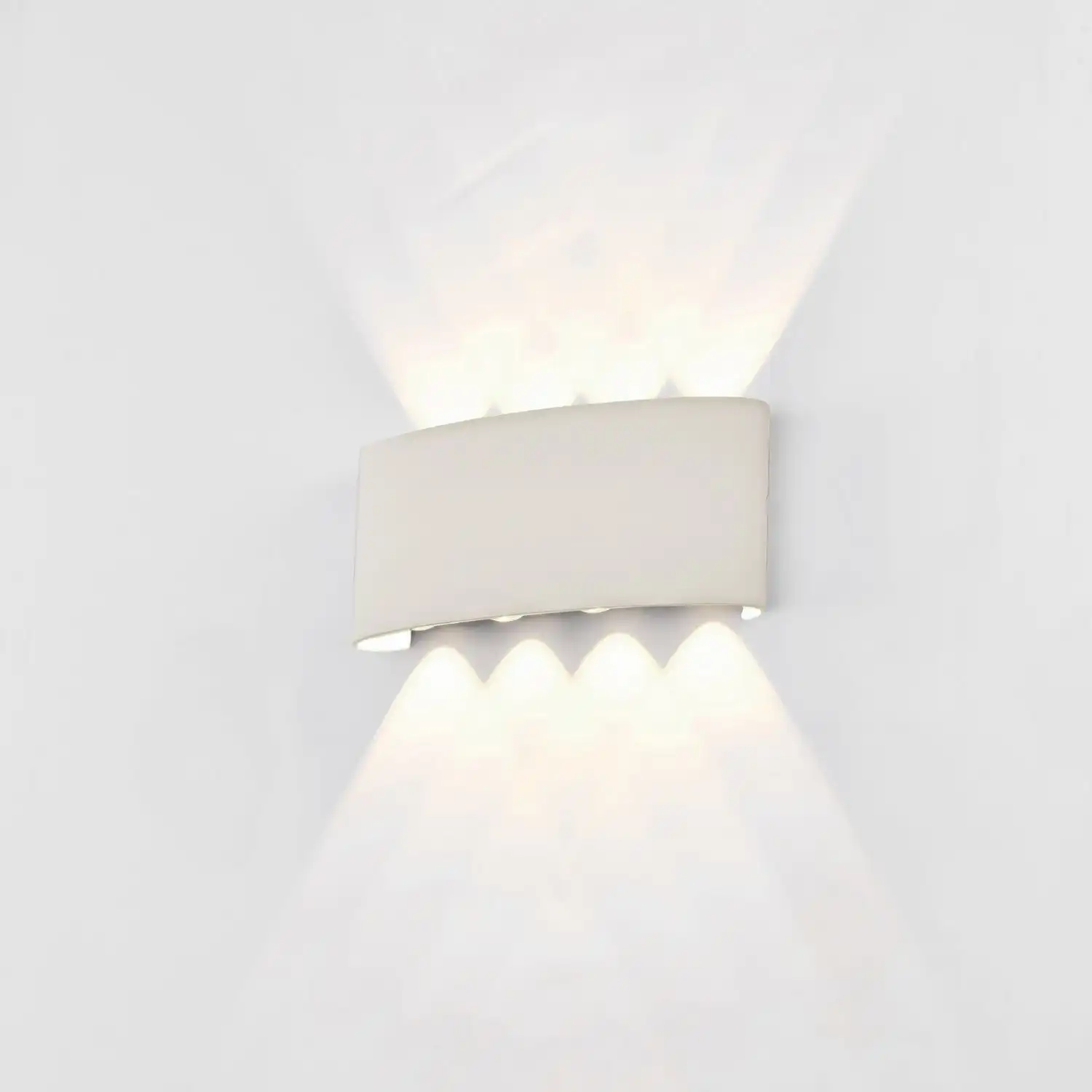 Arcs Wall Lamp, 8W LED, 3000K, 830lm, IP54, Sand White, 3yrs Warranty