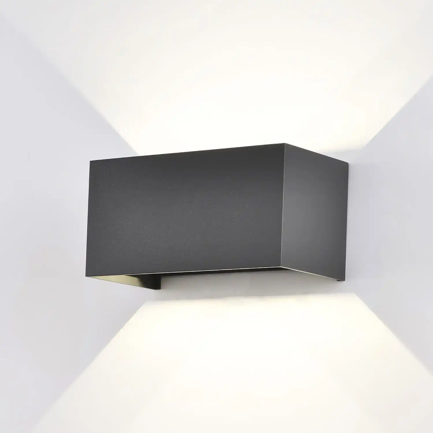Davos Rectangle Wall Lamp, 4 x 6W LED, 4000K, 2200lm, IP54, Anthracite, 3yrs Warranty