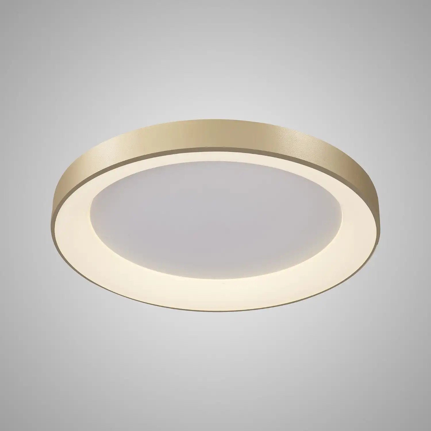 Niseko Ring Ceiling 65cm 48W LED, 3000K, 3900lm, Gold, 3yrs Warranty