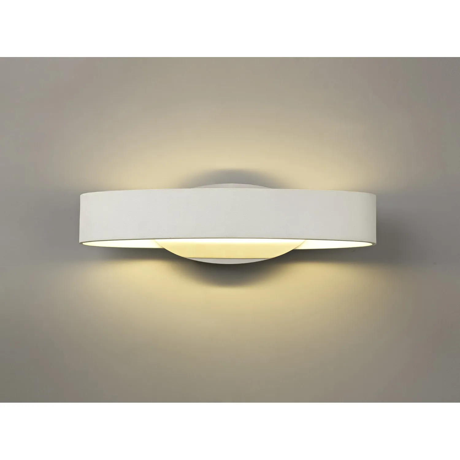 Welwyn Wall Lamp, 1 x 6W LED, 3000K, 480lm, White Polished Chrome, 3yrs Warranty