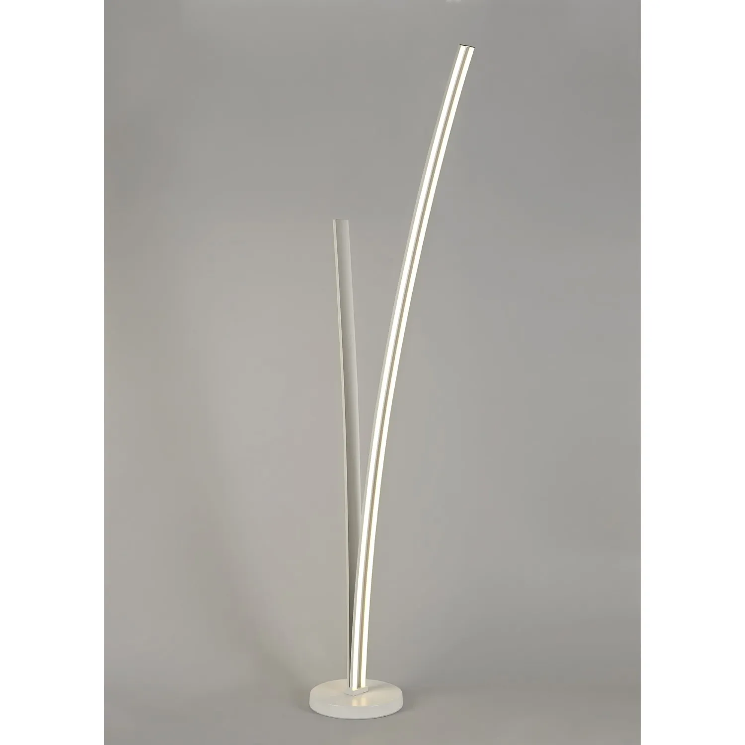 Portsmouth 2 Light Floor Lamp Dimmable, 16W 20W LED, 4000K, 2270lm, White, 3yrs Warranty