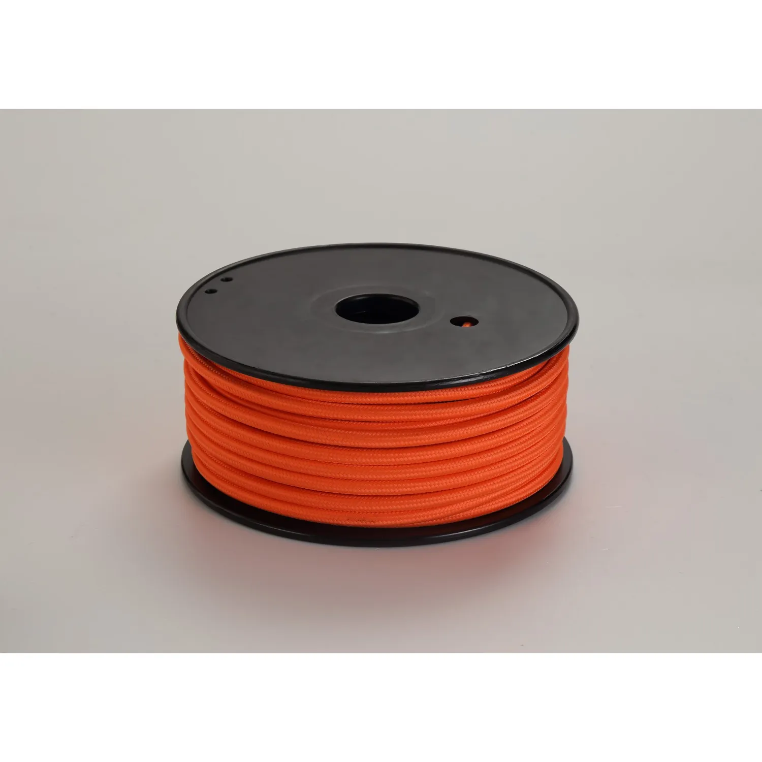 Knightsbridge 25m Roll Orange Braided 2 Core 0.75mm Cable VDE Approved