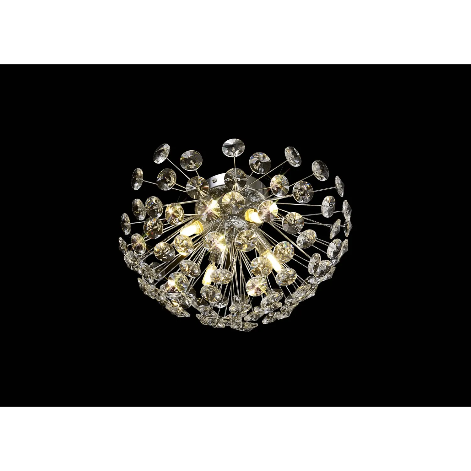 Camden Wall Ceiling 4 Light G9 Polished Chrome Crystal