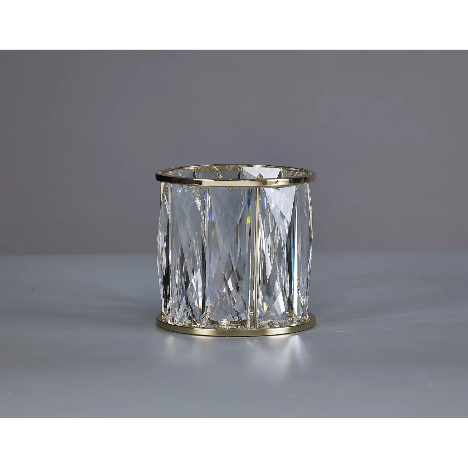Mitcham 10.8cm Non Electric French Gold Clear Crystal Shade (A),